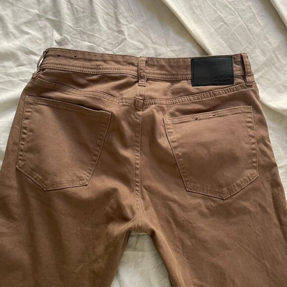 828 Kingston Modern Straight Colored Denim Size 31x32 Brown - Picture 3 of 6